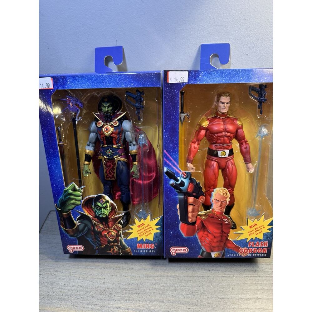 NECA Defenders Of Earth Flash Gordon & Ming Figure Lot